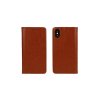 Book Special oldalra nyíló flip tok Samsung Galaxy A10, (A105) típusú készülékre (eredeti olasz bőr), barna