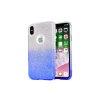 Apple iPhone 12 Mini, (5.4), Glitter Bling csillámos gumis hátlaptok, kék