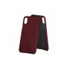 Bugatti Londra kemény alcantra bőr hátlaptok iPhone X, XS, (5.8) típusú készülékhez, bordó