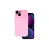 Apple iPhone 14 Plus, (6.7), Camshield Soft szilikon hátlaptok, világos pink
