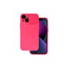 Apple iPhone 14 Pro Max, (6.7), Camshield Soft szilikon hátlaptok, pink