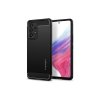 Samsung Galaxy A53 5G, (A536B), Spigen Rugged Armor gumis matt hátlaptok (ACS04159), fekete
