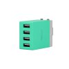 Recci hálózati töltő adapter 4xUSB | 2,1A (RUC5003), menta