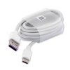 Huawei eredeti,  gyári Type-C USB Super Charge, gyorstöltő kábel, 5A, 1M (AP71, HL1289), fehér