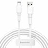 Apple iPhone 5, 6, 7, 8, X, 11, 12 Baseus Mini 2,4A Lightning - USB kábel 1M (CALSW-02), fehér