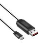 Hoco U29 időzítős, LED kijelzős micro USB kábel 1M, fehér