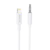 Borofone 1m, lapos iPhone audió átjátszó kábel BL9 (3.5mm jack - Lightning), fehér