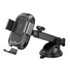 Baseus wireless töltős autós tartó szélvédőre, automatikusan záródó (WXZN-B01), fekete
