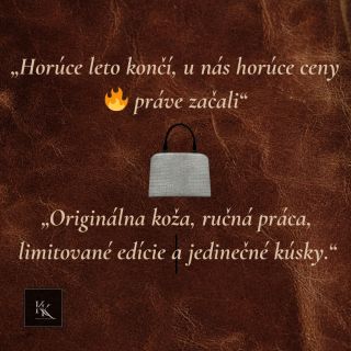 ✨ LETNÝ VÝPREDAJ JE TU! ✨ Objav originálne kabelky a doplnky z pravej kože so zľavami, ktoré sa nevrátia. Neváhaj a...