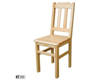Masivní dřevěná jídelní židle KIK 103 borovice masiv