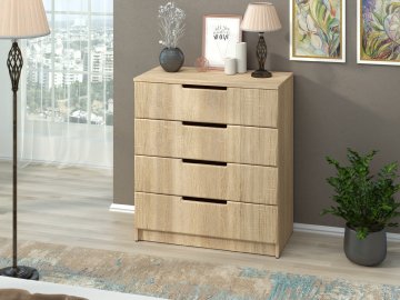 Komoda K-800 MDF (Barva bílá)