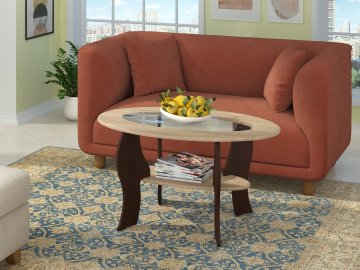 Konferenční stolek MAGNOLIA MDF (Barva antracit + bílá)