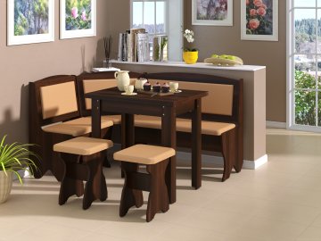 Rohová lavice IMPEROR (Barva antracit, Materiál koženka - bílá)