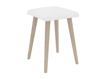 Taburet T-5 (Materiál koženka - bílá)