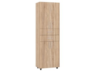 Regál SD-04 policový s dvířky a zásuvkami (Barva antracit)