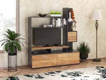 Obývací stěna ALIKANTE (Barva antracit)