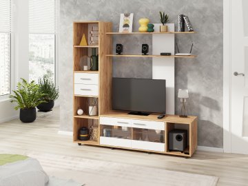 Obývací stěna MALTA (Barva antracit)