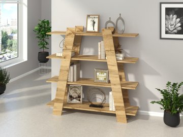 Policový regál PYRAMIDA (Barva antracit)