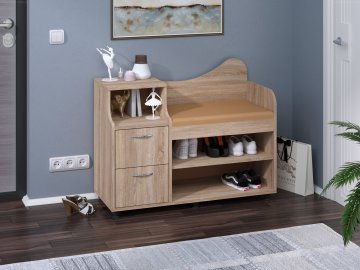 Botník B-02 se sedákem (Barva antracit, Materiál koženka - bílá)