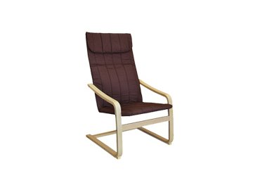 Křeslo relaxační dřevěné - hnědé SKLADEM