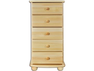 Dřevěná komoda 5 zásuvek KIK 160 výška : 45x92x42 cm
