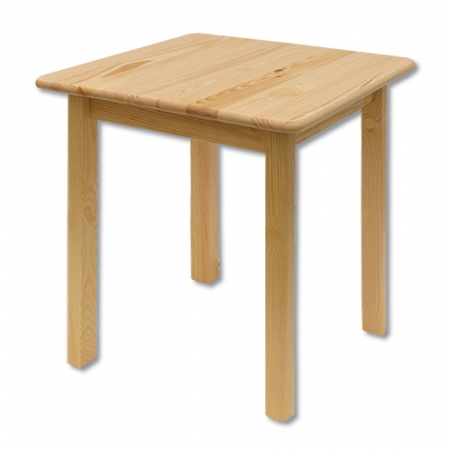 Dřevěný jídelní stůl z masivu KIK 108 75x75x75 cm Odstíny: Přírodní lakovaná