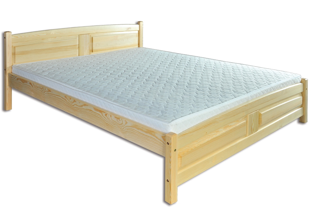 Dřevěná masivní postel 180 x 200 cm KIK104 borovice masiv - přírodní