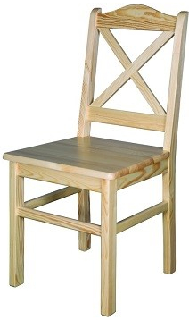 Masivní dřevěná jídelní židle KIK 113 borovice masiv Odstíny: Dub