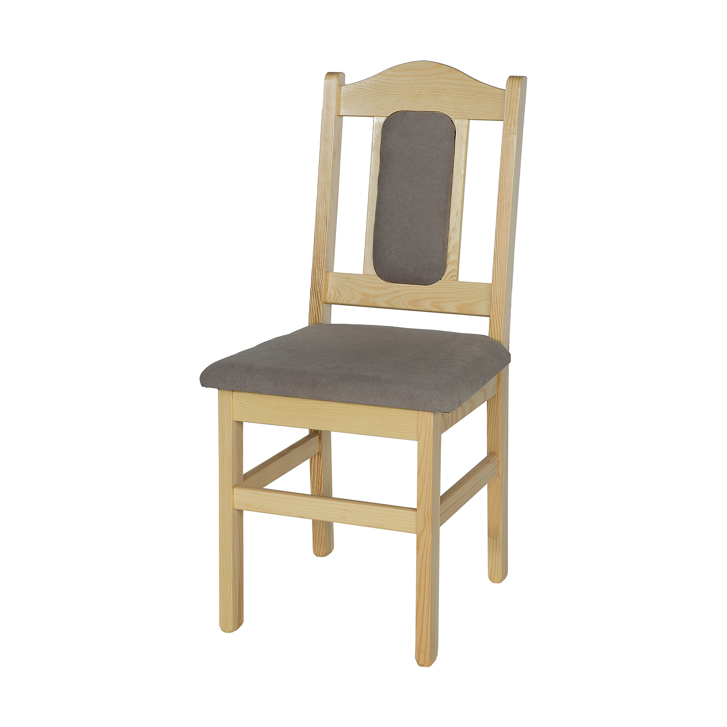 Masivní dřevěná jídelní židle KIK 102 s polstrováním borovice masiv Odstíny: Přírodní lakovaná
