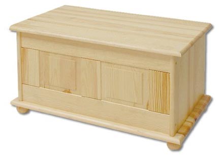 Dřevěná truhla KIK 102 borovice masiv Odstíny: Dub