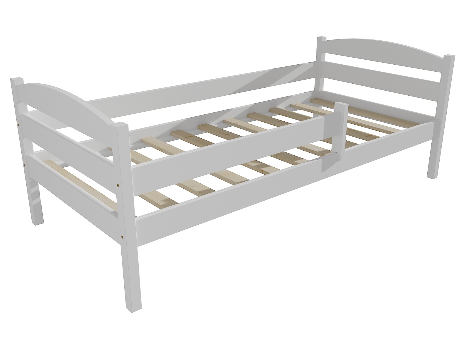 Dětská postel JAKUB se zábranou "DP 017" Barva: barva bílá, Rozměr: 70 x 160 cm