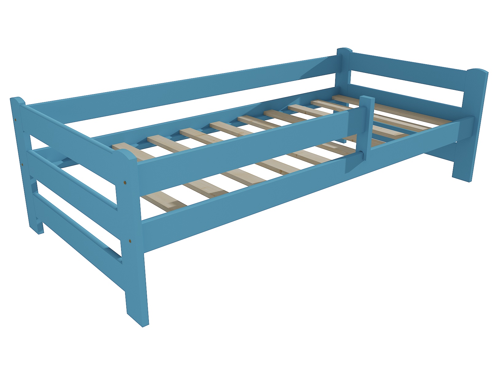 Dětská postel MATYÁŠ se zábranou "DP 019" Barva: barva modrá, Rozměr: 90 x 200 cm