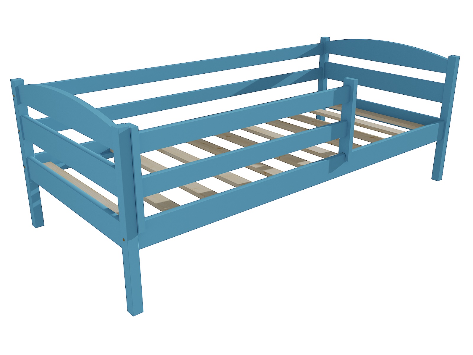 Dětská postel KAROLÍNA se zábranou "DP 020" Barva: barva modrá, Rozměr: 80 x 200 cm