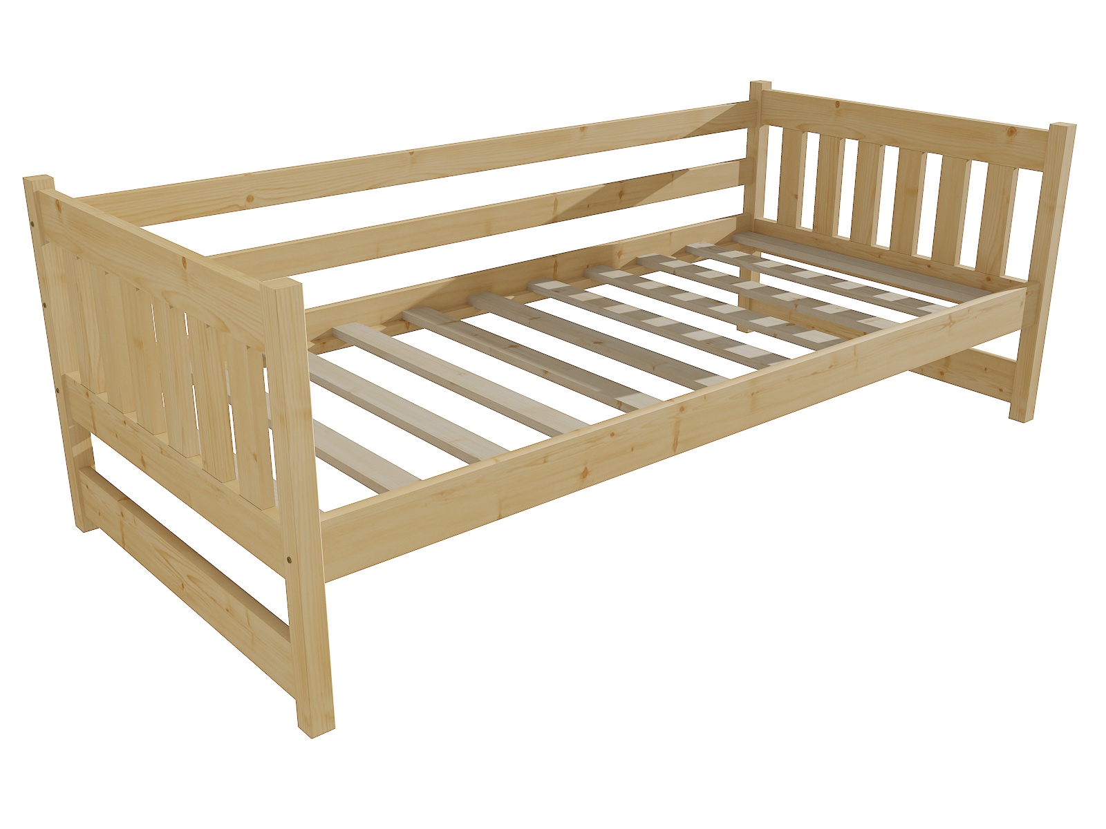 Dětská postel BARBORA "DP 024" Barva: bezbarvý lak, Rozměr: 80 x 200 cm