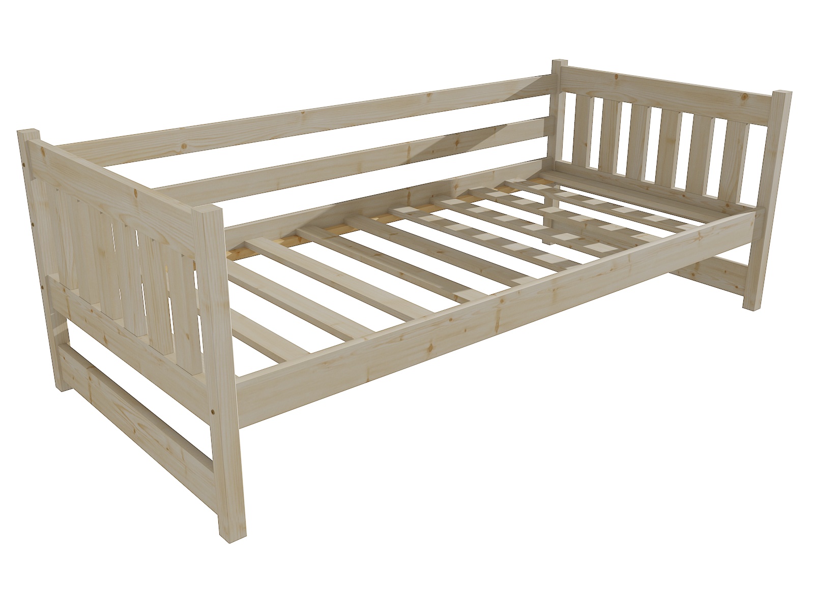 Dětská postel BARBORA "DP 024" Barva: surové dřevo, Rozměr: 80 x 200 cm