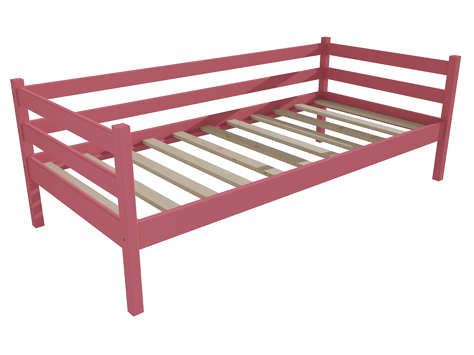 Dětská postel MARTIN "DP 028" Barva: barva růžová, Rozměr: 90 x 200 cm