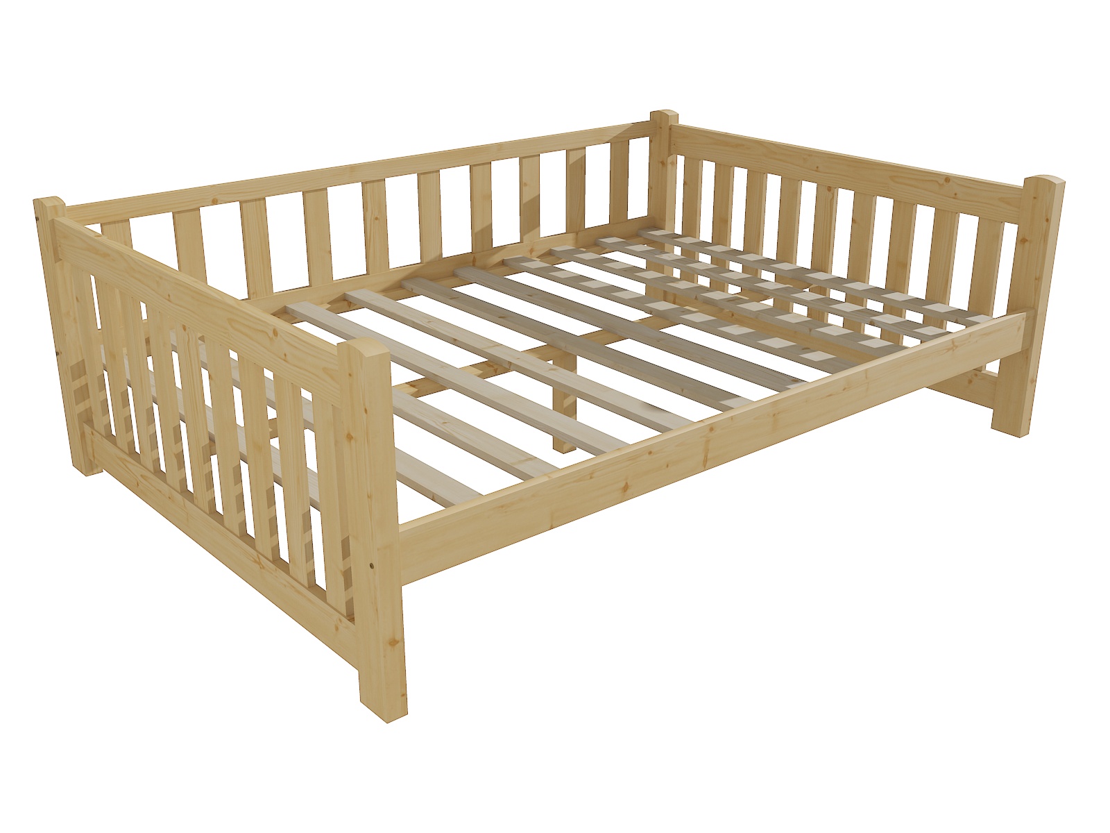 Dětská postel DP 035 XL Barva: bezbarvý lak, Rozměr: 140 x 200 cm