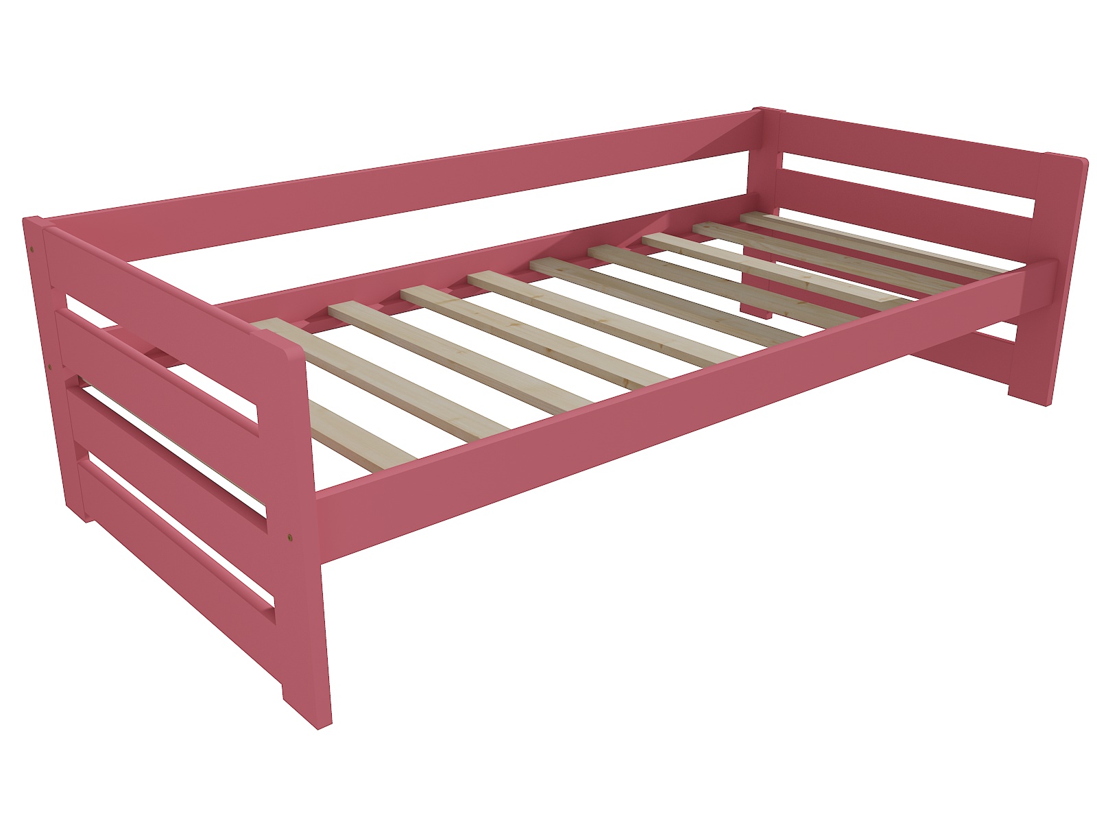 Dětská postel M 002 NEW* Barva: barva růžová, Rozměr: 70 x 160 cm