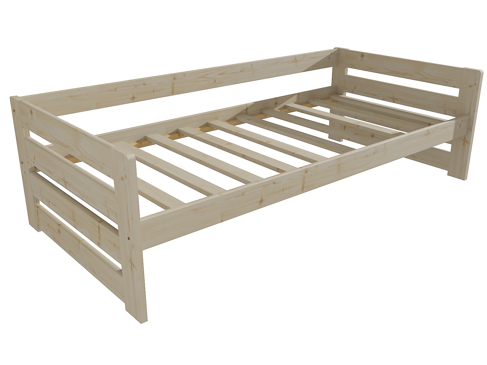 Dětská postel M 002 NEW* Barva: surové dřevo, Rozměr: 70 x 160 cm