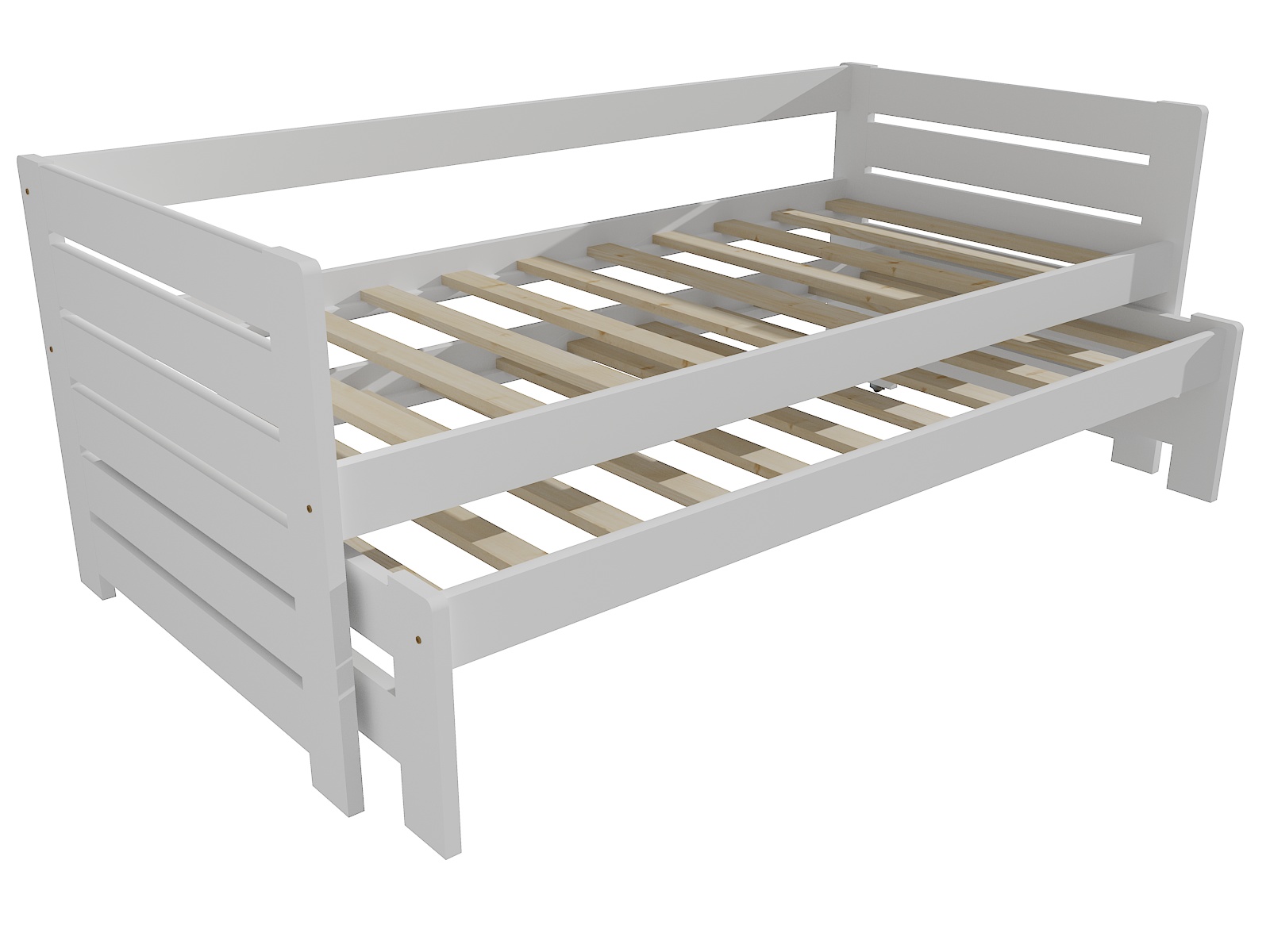 Dětská postel s výsuvnou přistýlkou ŠTĚPÁN "DPV 011" Barva: barva bílá, Rozměr: 80 x 180 cm