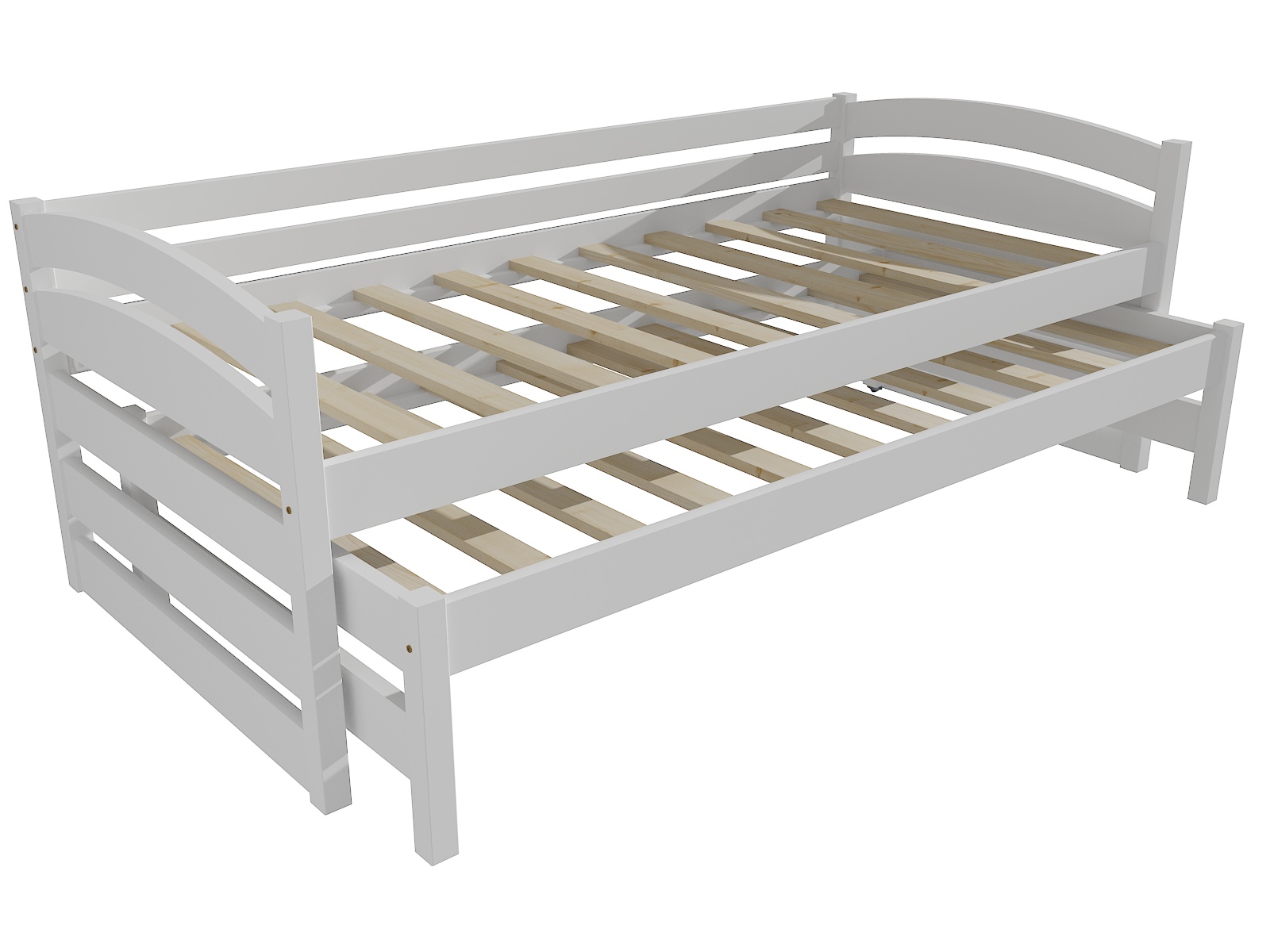 Dětská postel s výsuvnou přistýlkou DOMINIK "DPV 012" Barva: barva bílá, Rozměr: 80 x 180 cm