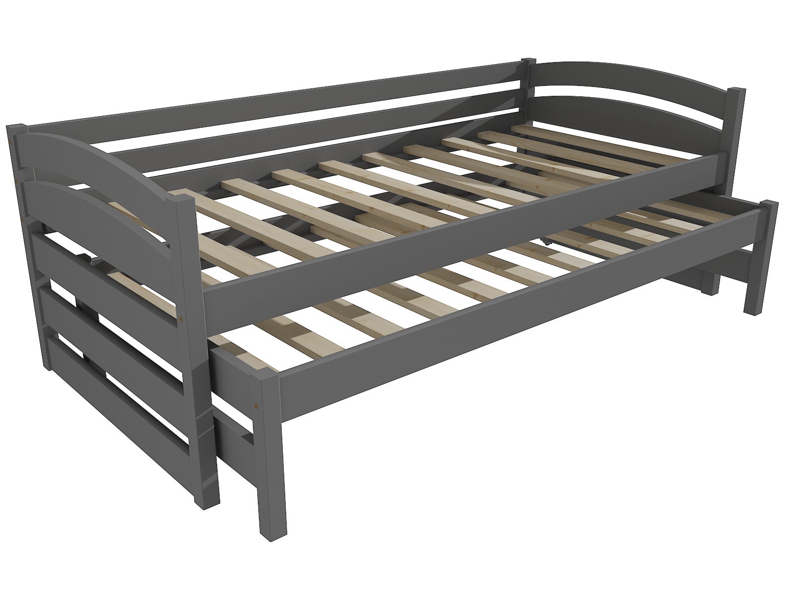 Dětská postel s výsuvnou přistýlkou DOMINIK "DPV 012" Barva: barva šedá, Rozměr: 90 x 200 cm
