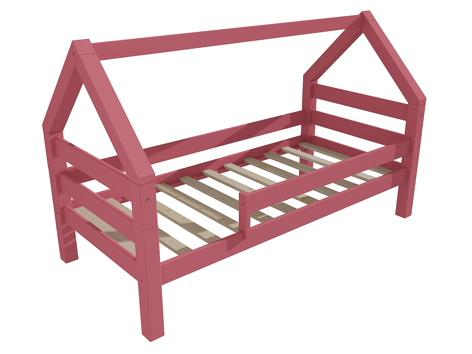 Dětská postel domeček 8X8 09B Barva: barva růžová, Rozměr: 90 x 200 cm