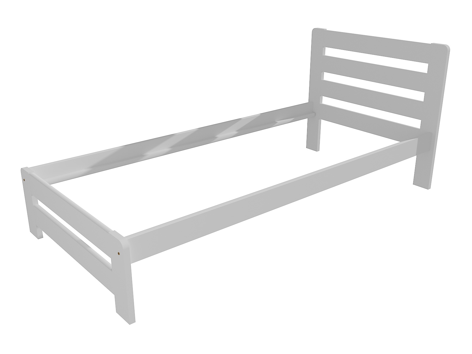 Jednolůžková postel VMK001B Barva: barva bílá, Rozměr: 80 x 200 cm