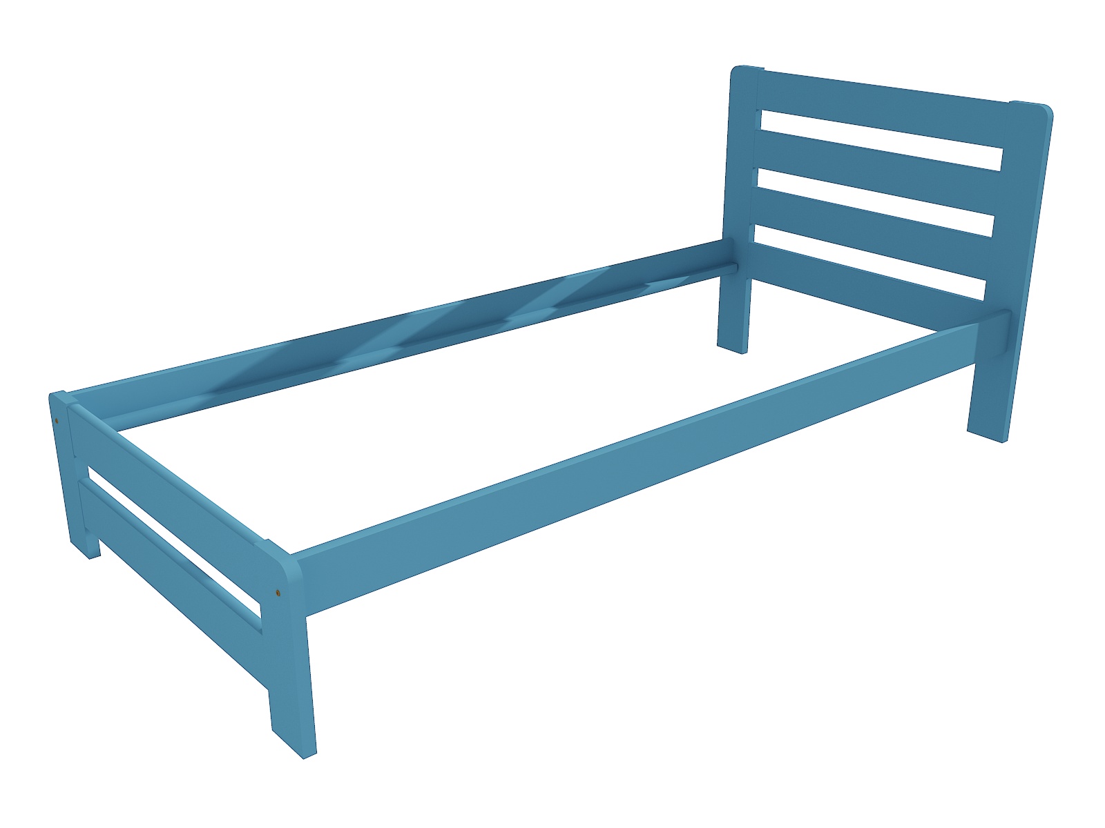 Jednolůžková postel VMK001B Barva: barva modrá, Rozměr: 80 x 200 cm