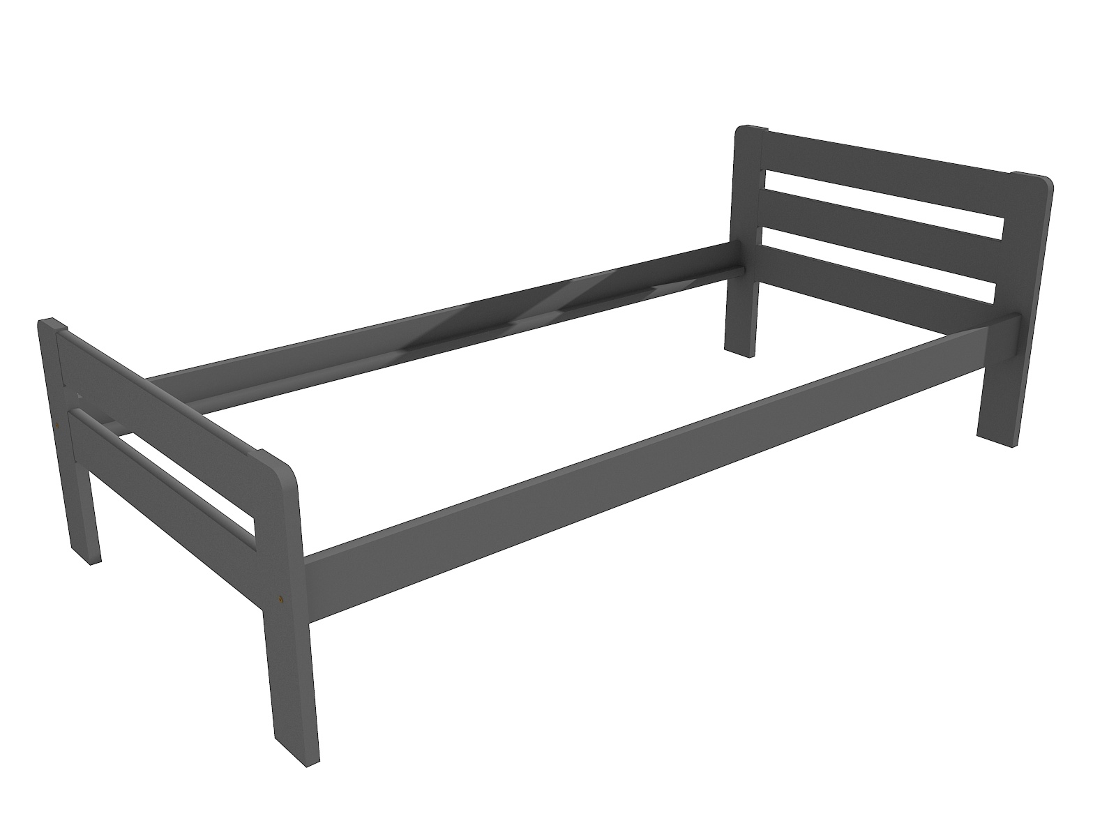 Jednolůžková postel VMK002C Barva: barva šedá, Rozměr: 80 x 200 cm