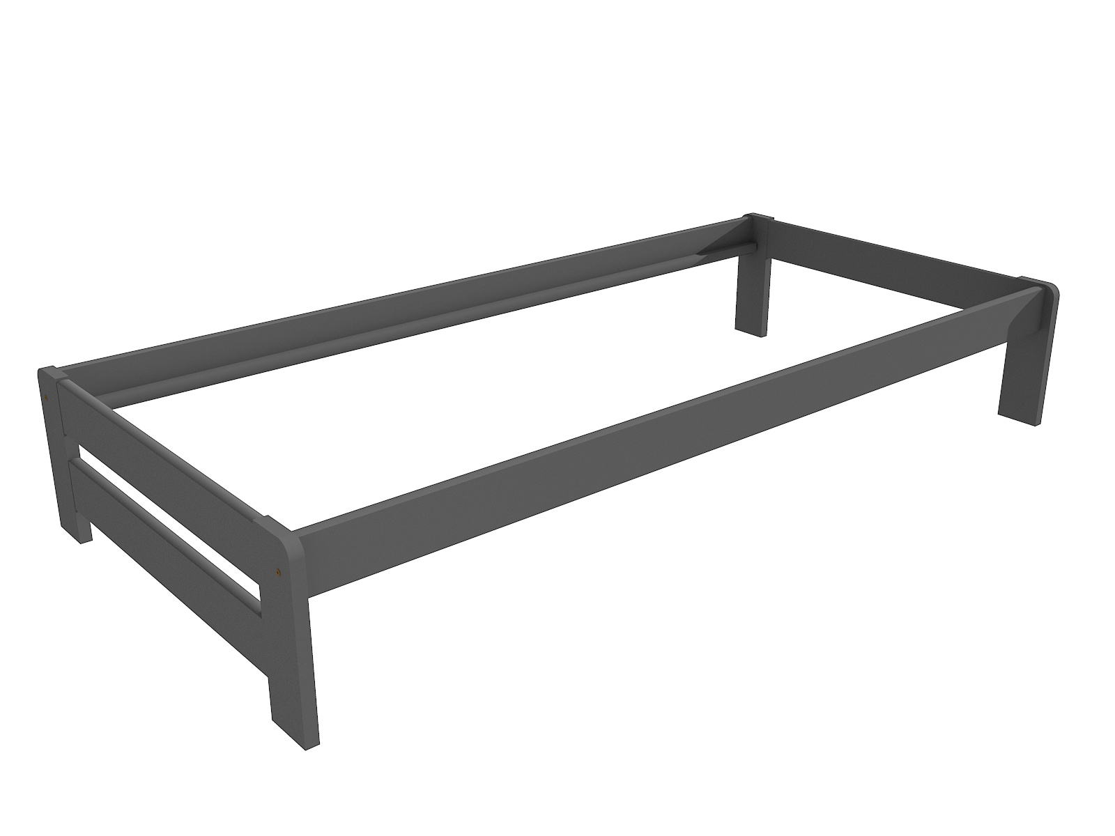 Jednolůžková postel VMK004B Barva: barva šedá, Rozměr: 90 x 200 cm