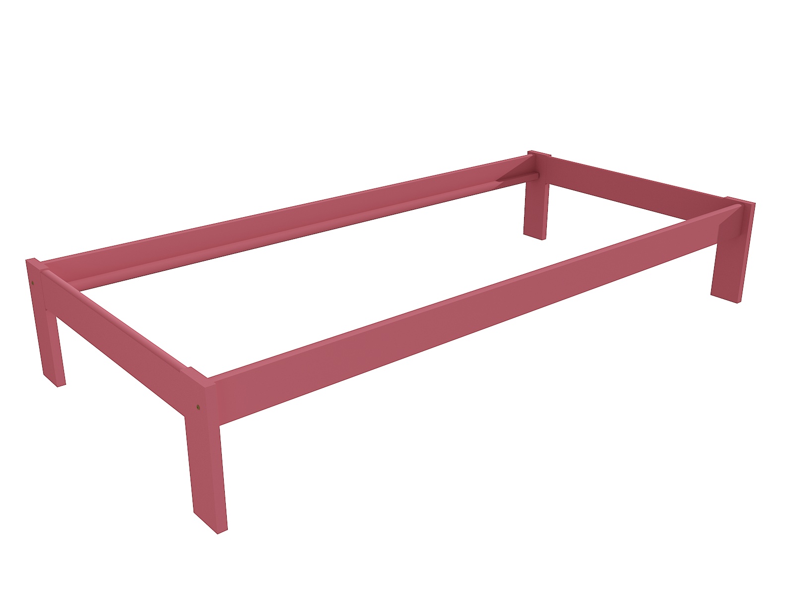 Jednolůžková postel VMK007A Barva: barva růžová, Rozměr: 80 x 200 cm