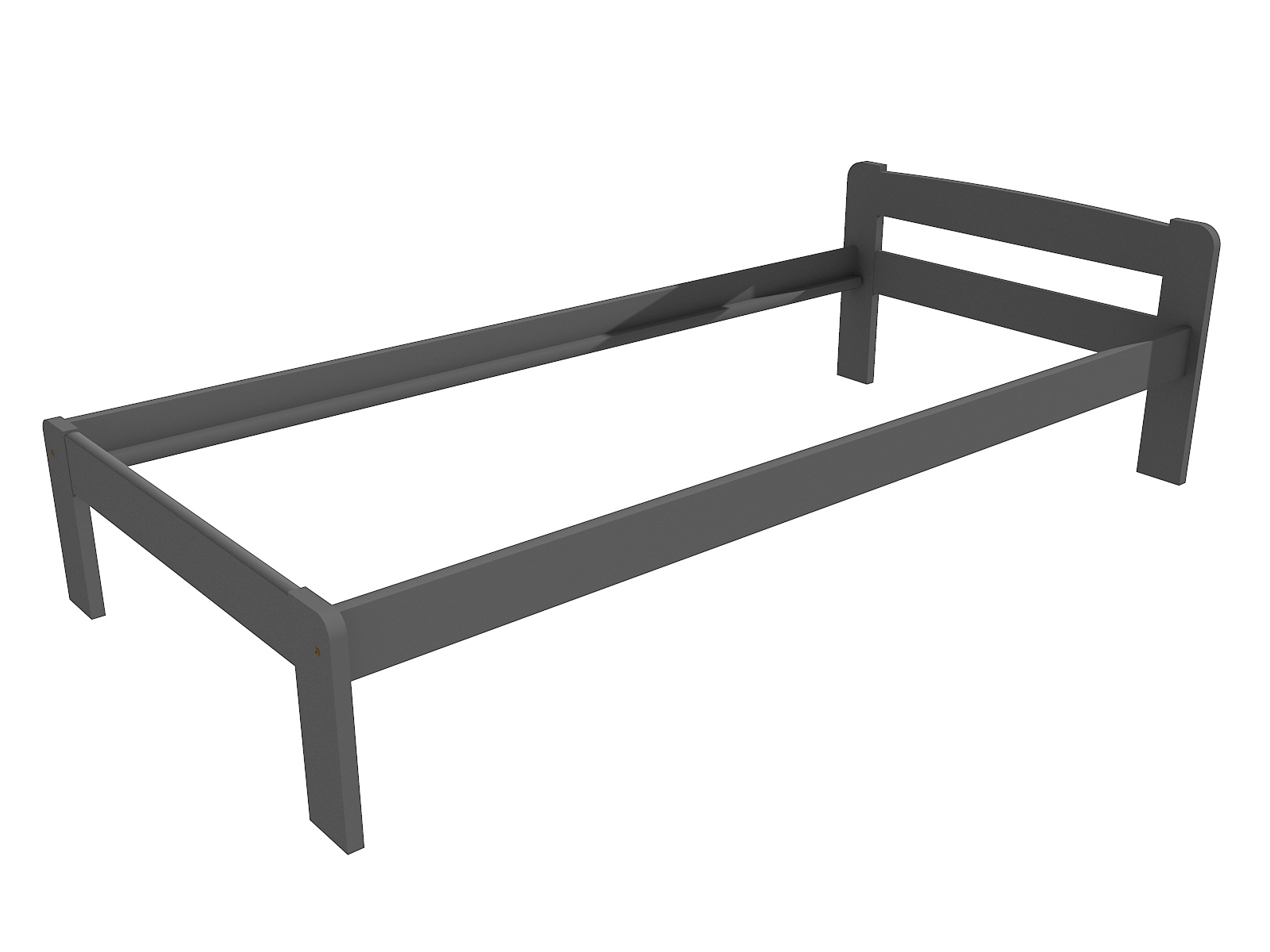 Jednolůžková postel VMK009A Barva: barva šedá, Rozměr: 90 x 200 cm