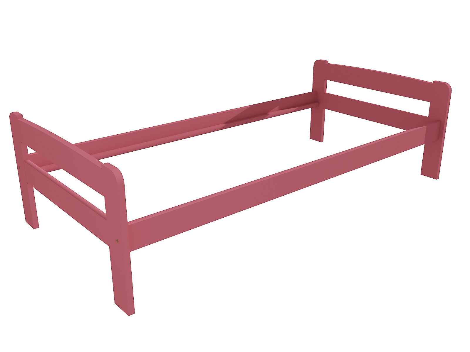 Jednolůžková postel VMK009C Barva: barva růžová, Rozměr: 80 x 200 cm